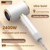 High-Speed Hair Dryer 2400W High-Power Blue Negative Ion Ultra Quiet Hair Salon Home Hair Dryer US/EU/UK/AU Plug