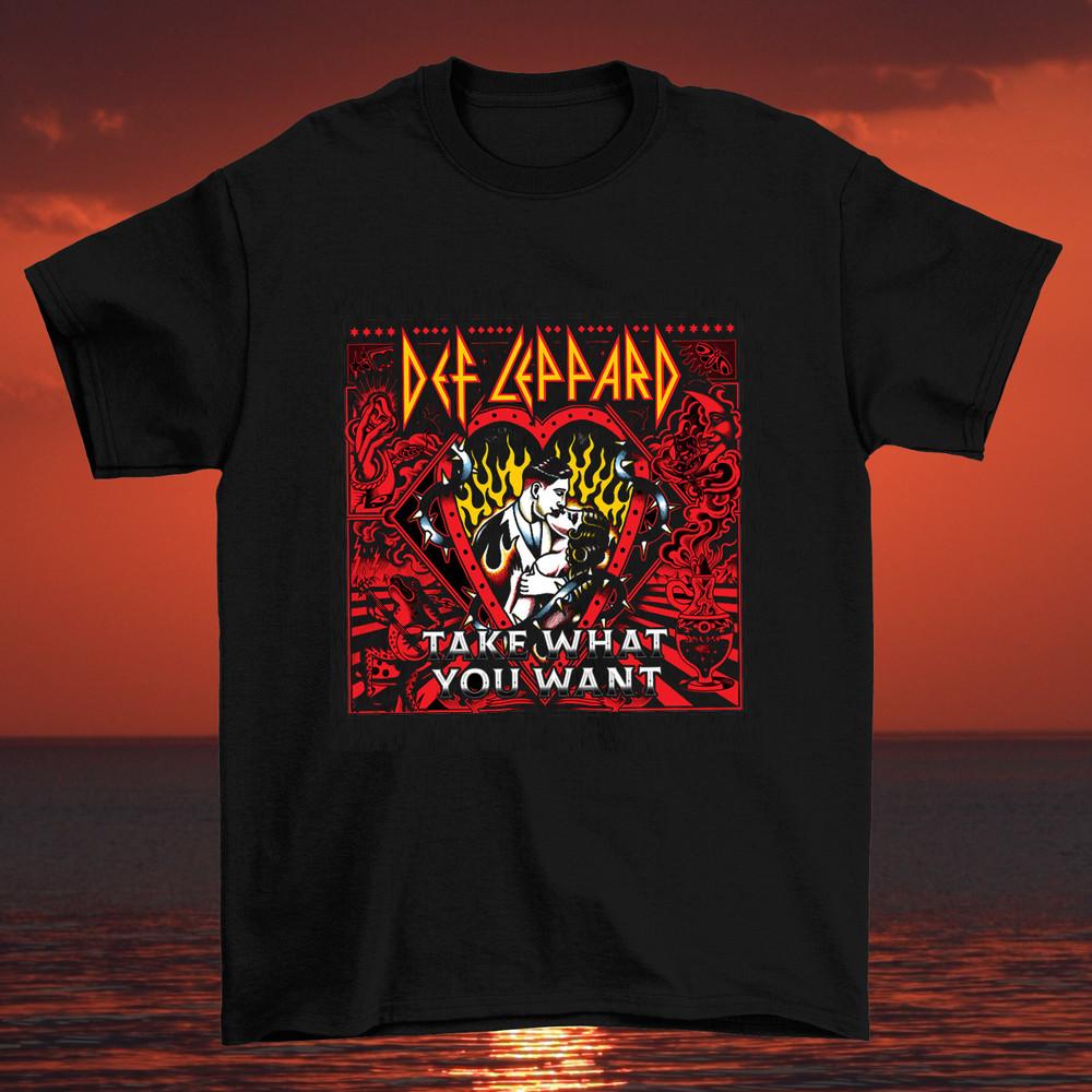 Def Leppard Take What You Want Cotton T-Shirt Unisex All Size S to 5XL Unisex T-Shirt S