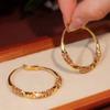 111 silver needles exaggerated large circle full of diamond earrings women's fashion design sense personality unique temperament earrings