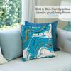 Marbling Texture Pillow Case Short Plush Pillow Covers Sofa Decorative Gift Home Double-sided Printing Cushion Cover