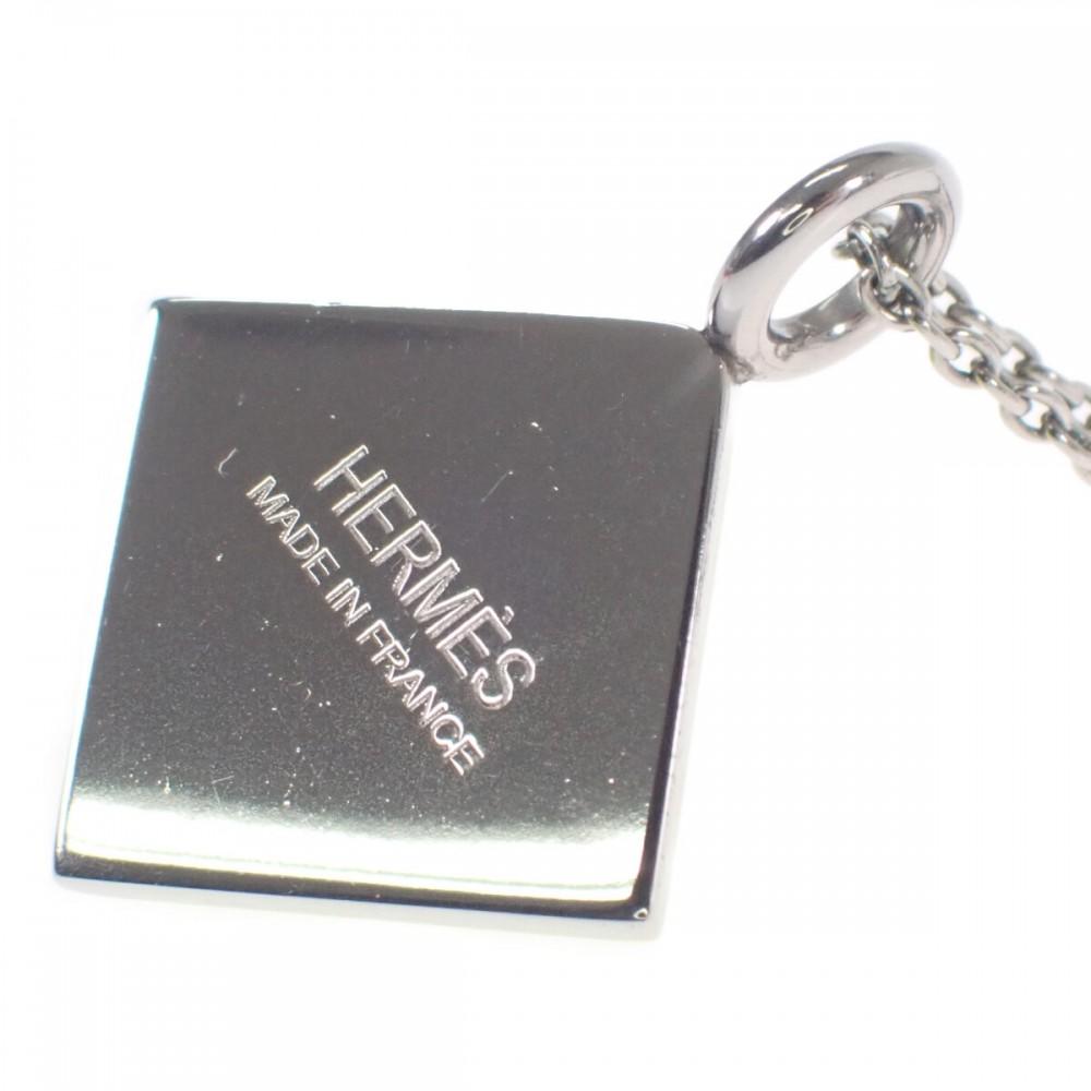 HERMES   Naszyjnik Zielony anyżowy/Srebrny metal Kobiety