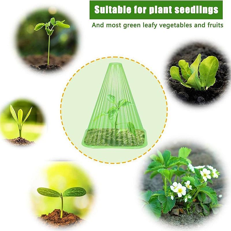10pcs Growth Box Planting Tent Reusable Square Use Plant Clock Cover To Protect Plants From Bird Frost And Snail Damage