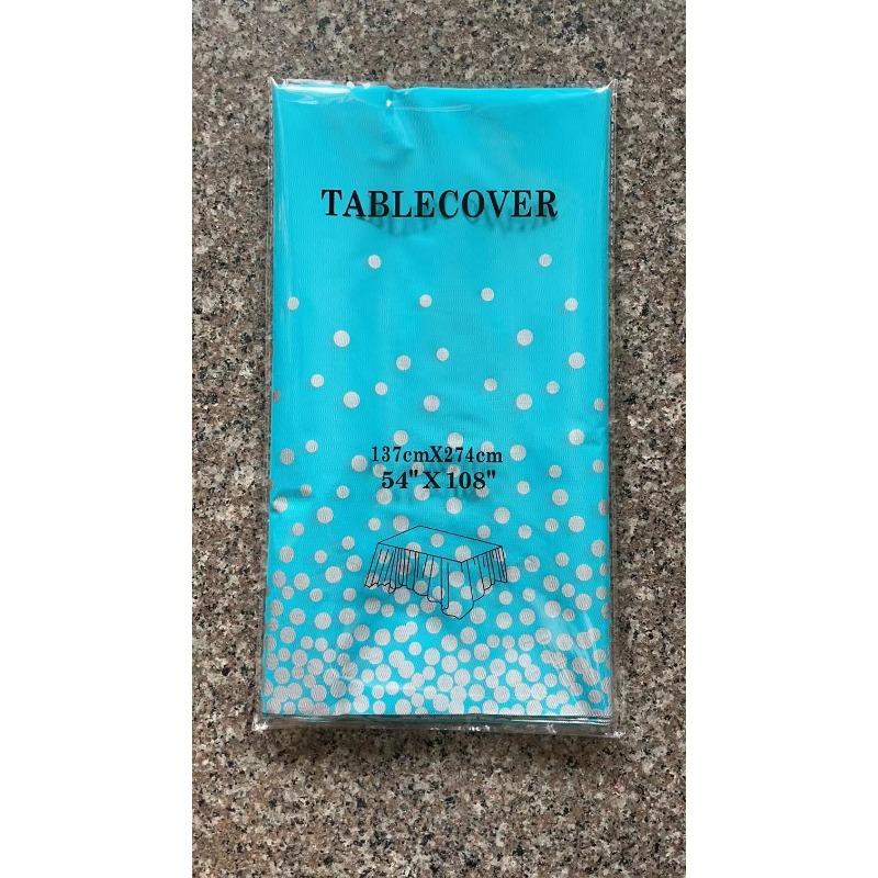 Polka Dot Party Tablecloth PEVA Waterproof and Oil-proof Disposable Party Tablecloth Party Tablecloth