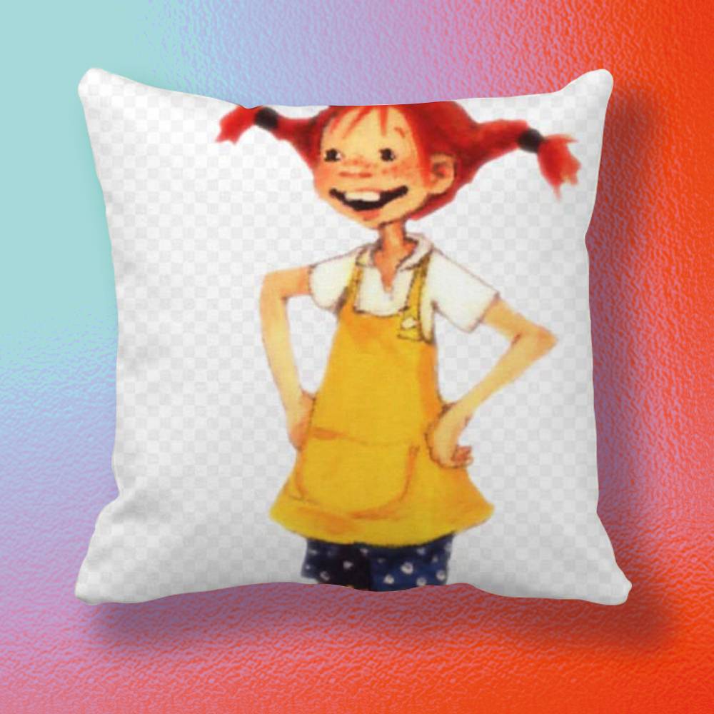Anime Pippi Pillow cover Soft Microfiber Pillowcase Home Sofa Decor Surprise Decorative printed