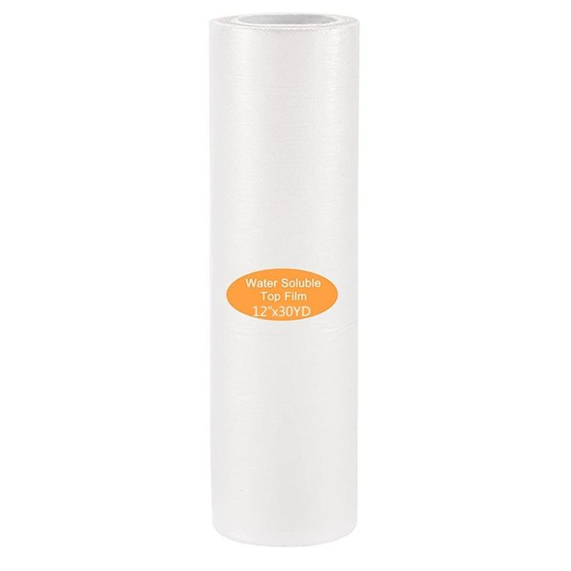 15/30/50yd Tear Away Machine Embroidery Stabilizer Backing Sheets, Water Soluble Embroidery Stabilizers Backing Films