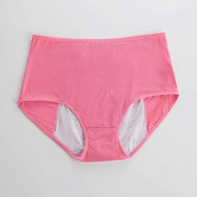 Plus Size Breathable Leakproof Mid-Waist Period Panties