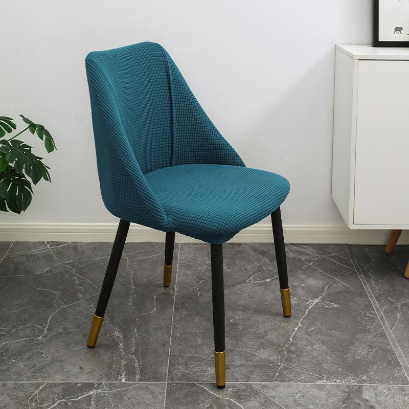 

Однотонный высококачественный чехол для обеденного стула, утолщенный, высокоэластичный, универсальный чехол для стула, нескользящий, износостойкий, универсальный чехол для стула 40CM