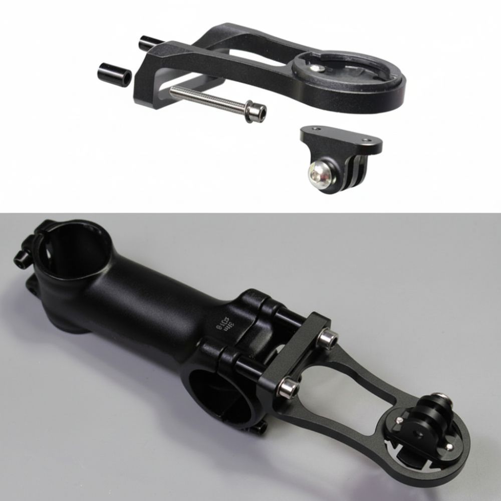Aluminium Alloy Bike Computer Mount Holder for Garmin/ Bryton/Cateye Long‑distance Cycling