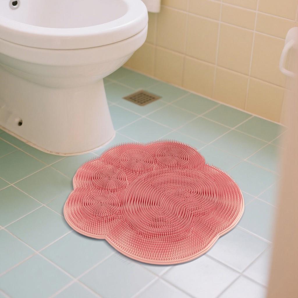 Shower Foot Brush, Shower Brush, Bath Massage Pad With Anti-slip Suction Cup, Body Brush For Cleaning The Back, Elbows And Feet