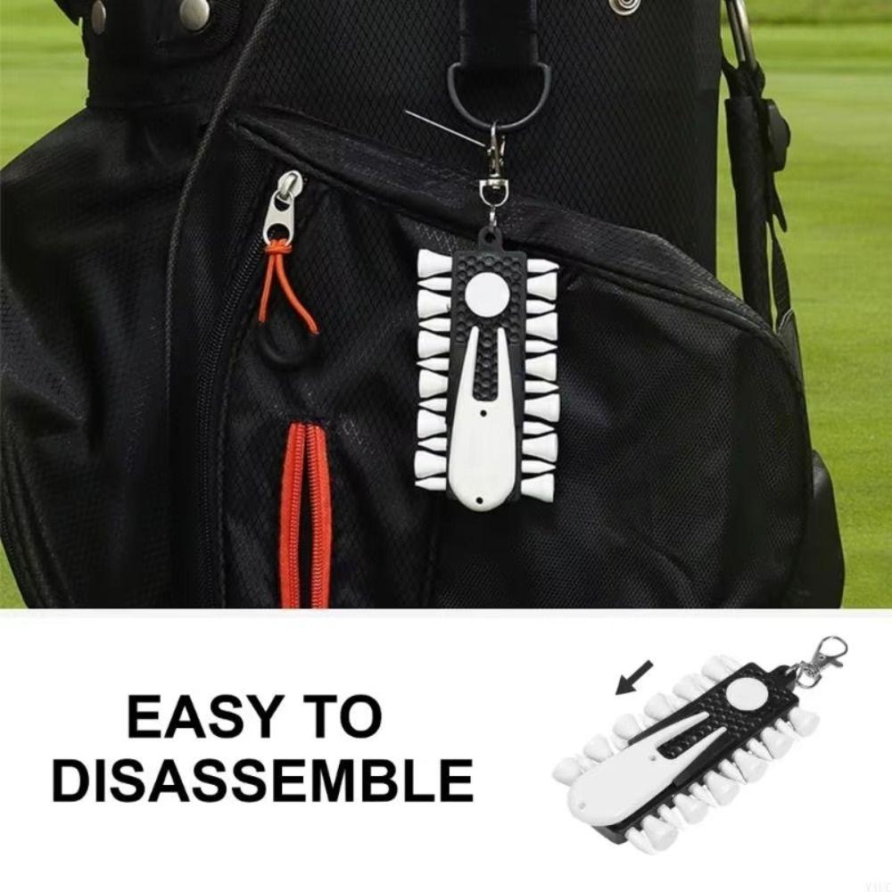 Storage Device Golf Tees Holder Divot Repair Tool Green Fork Golf Golf Tees Rack  Golfer Gift
