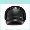 Beat Warm Letter Cap Pu Leather Outdoor Windproof Breathable Protection Sun