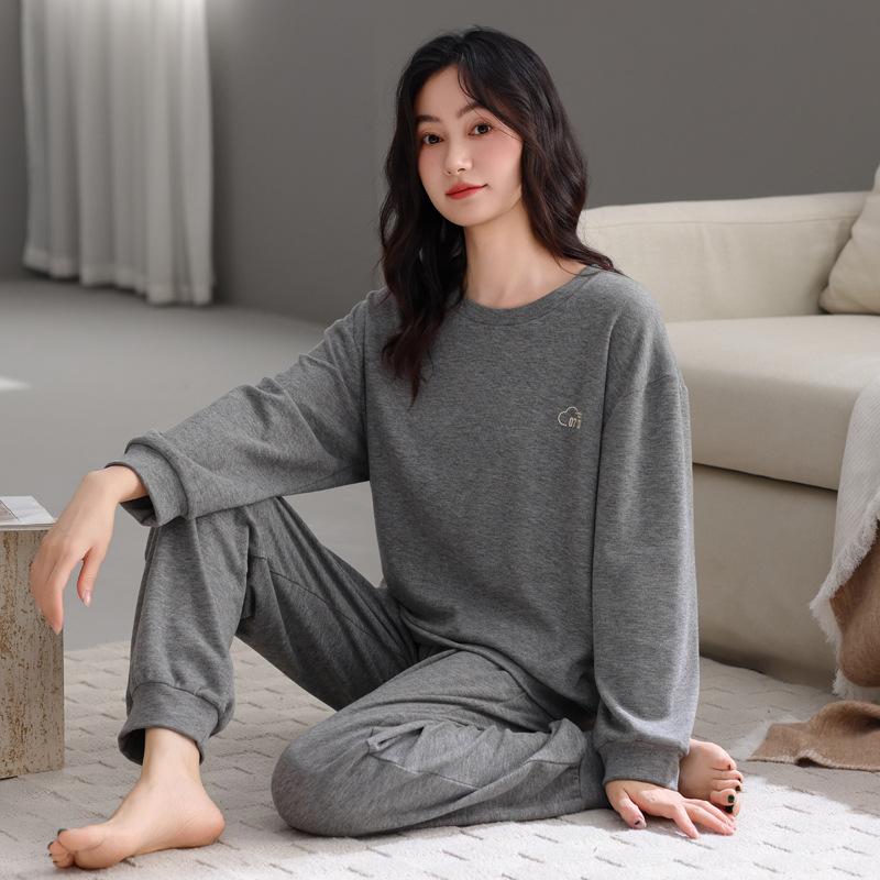Pajamas Women'S Autumn And Winter Winter Warm German Velvet Long-Sleeved Loungewear Winter Loose Thin Velvet Suit
