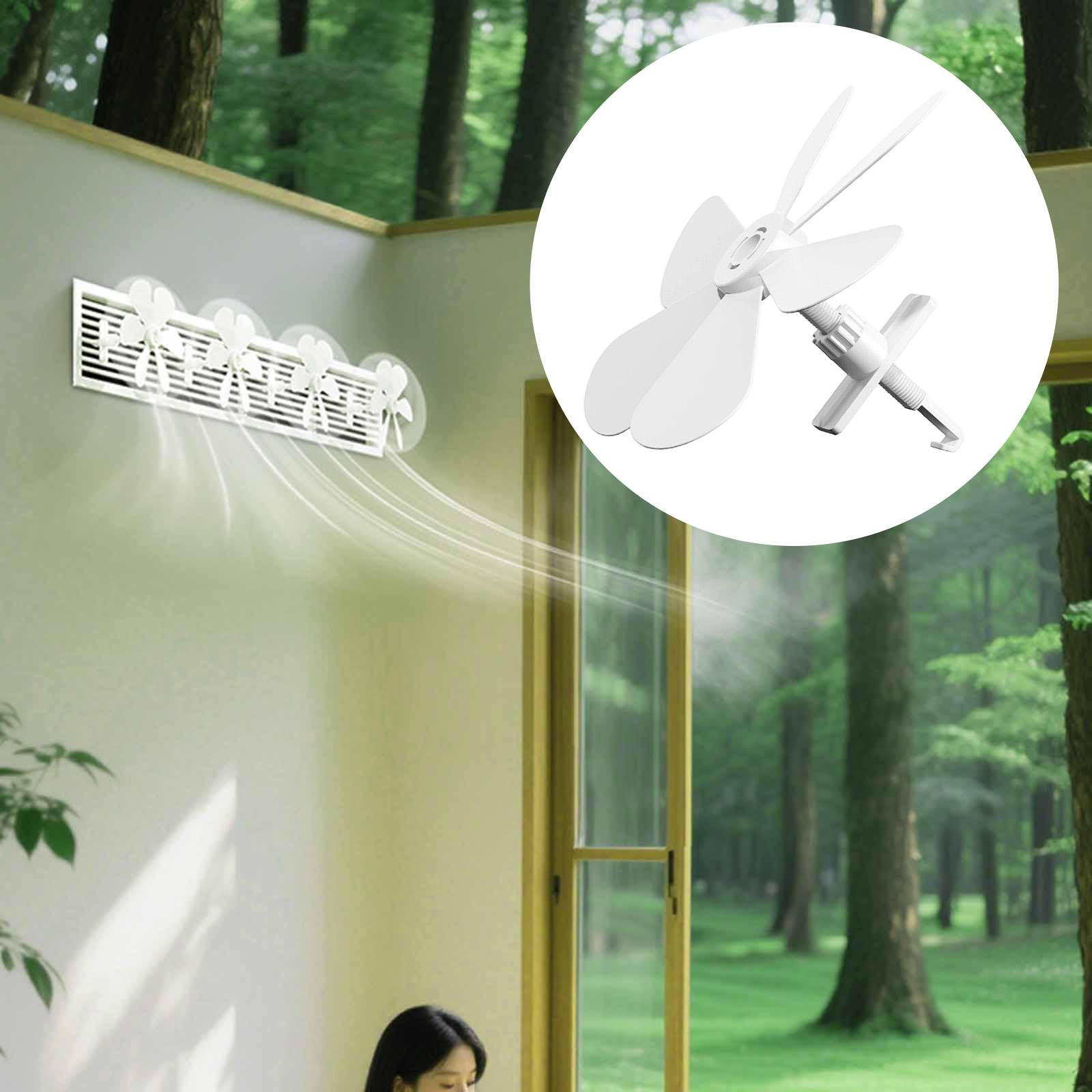 

Air Conditioner Deflector Easily Install Practical Compact Vent Register Wind белый