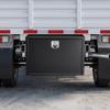 Underbody Truck Tool Box, 914 x 609 x 609 mm Heavy Duty Steel Trailer Storage Box with Lock & Keys, Waterproof Trailer Storage Organizer Under Body