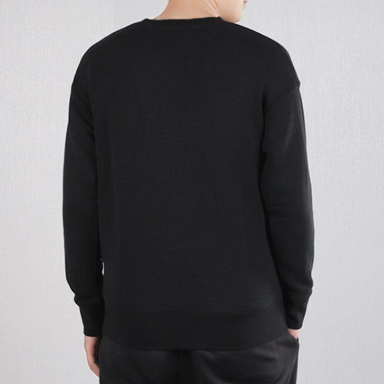 Nike Sweatshirts Men's Black Crew Neck Moderate Regular 928428-011