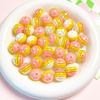 Beads DIY Material Striped Contrast Color Sweet Color Smooth Bracelet Necklace Artifact Material