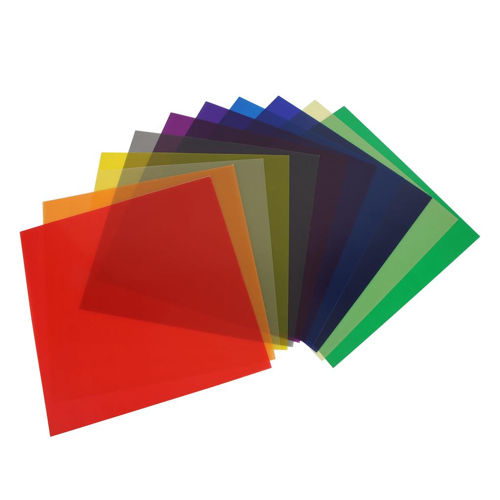 Color Filter Film High Translucent Universal Color Correction Gel Filter for Strobe LED Light