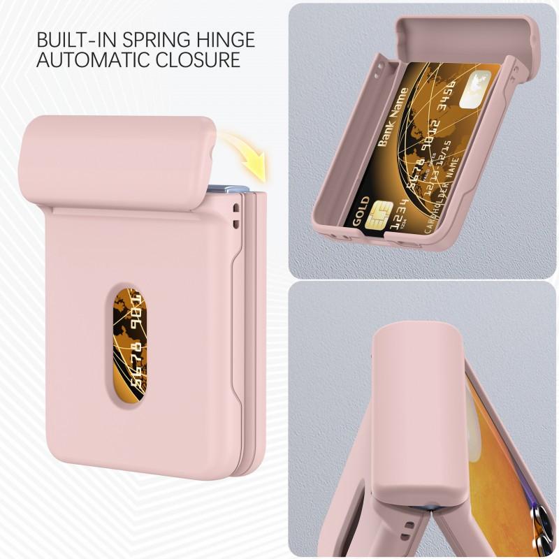 Flip Phone Case Z 8/7 Card Slot Full Cover Hinge Protection Shockproof 6/5/4