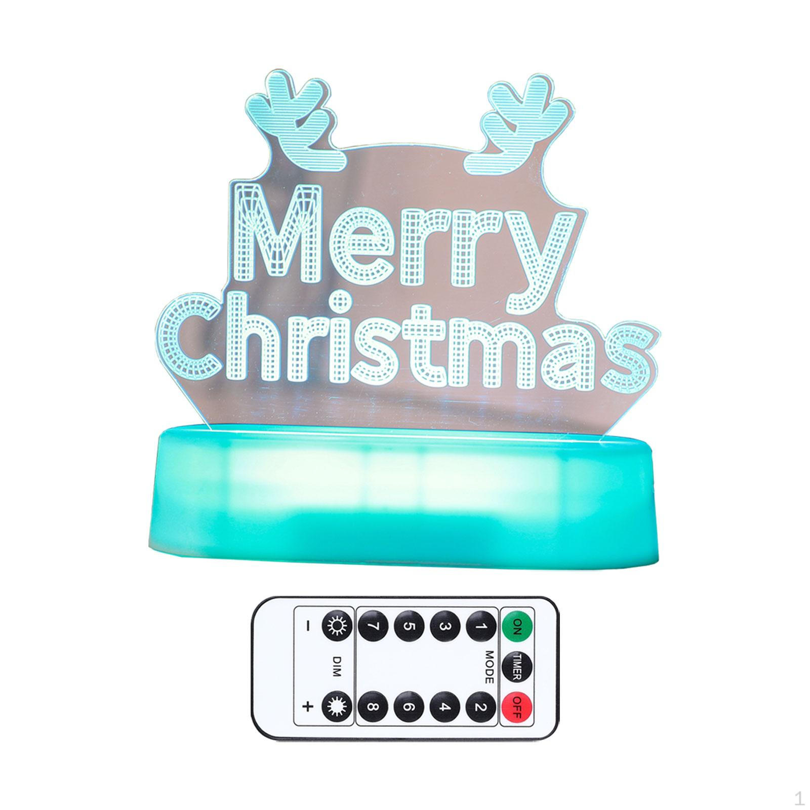 

3D настольная лампа светодиодный ночник рождественская тема отдельно стоящий центральный элемент украшения Style F