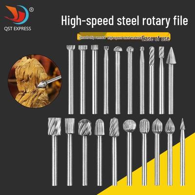 20-delars höghastighetstål & legering roterande slip- och frässet