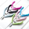 Stainless Steel Full Jaw Cuticle Shears Clippers Comfortable Rubber Handle Trimmer Professional Nail Care Tool