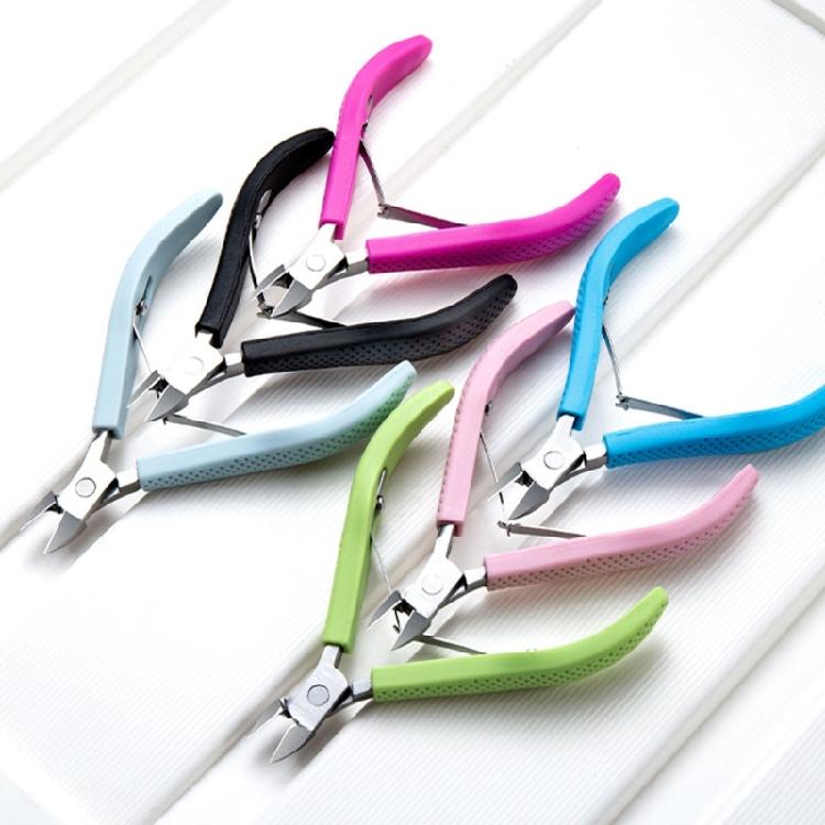 Stainless Steel Full Jaw Cuticle Shears Clippers Comfortable Rubber Handle Trimmer Professional Nail Care Tool