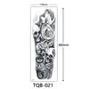Full Arm Tattoo Sticker, Full Arm Big Picture Tattoo Sticker, Flower Arm Tattoo Sticker Tattoo