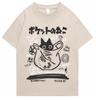Lässiges Damen-T-Shirt Luxuriöse reine Baumwolle kurzärmelig Rundhals schlicht Outdoor Täglich Locker und weich Damen und woDamen Oberteil