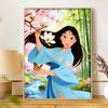 Disney Mulan Magnolia Flower Butterfly Diamond Paint Painting Art Kit Handmade DIY5D Home Decor Gift