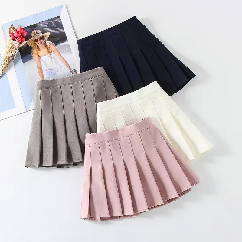 Gonna Pieghettata Estiva per Ragazze Studentesse Elastica a Linea ad A Bambini Stile College Gonne Jk Gonne Corte per Bambini