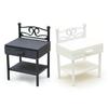 Miniature Bedside Table For Dollhouses Plastic Iron Style Perfect For Role Playing Game