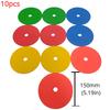 10pcs Soccer Flat Cones Marker Disc Basketball Sports Speed Agility Training Markers Portable Training Equipment Indeformable