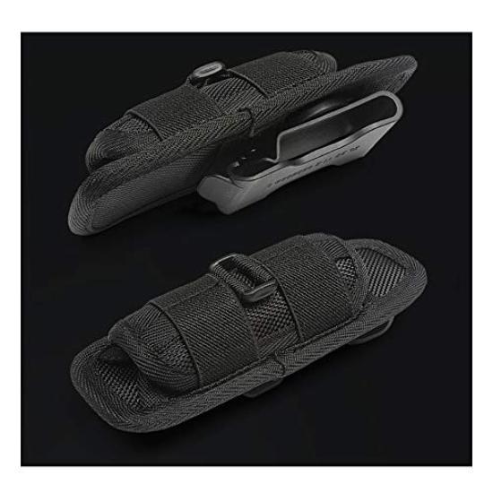 BLACK WOLF Flashlight Holster Adjustable Belt Loop for Handheld Work Nylon Flashlight Ballpoint Pen Holster BH-1, 360-Degree Rotation, Angle,