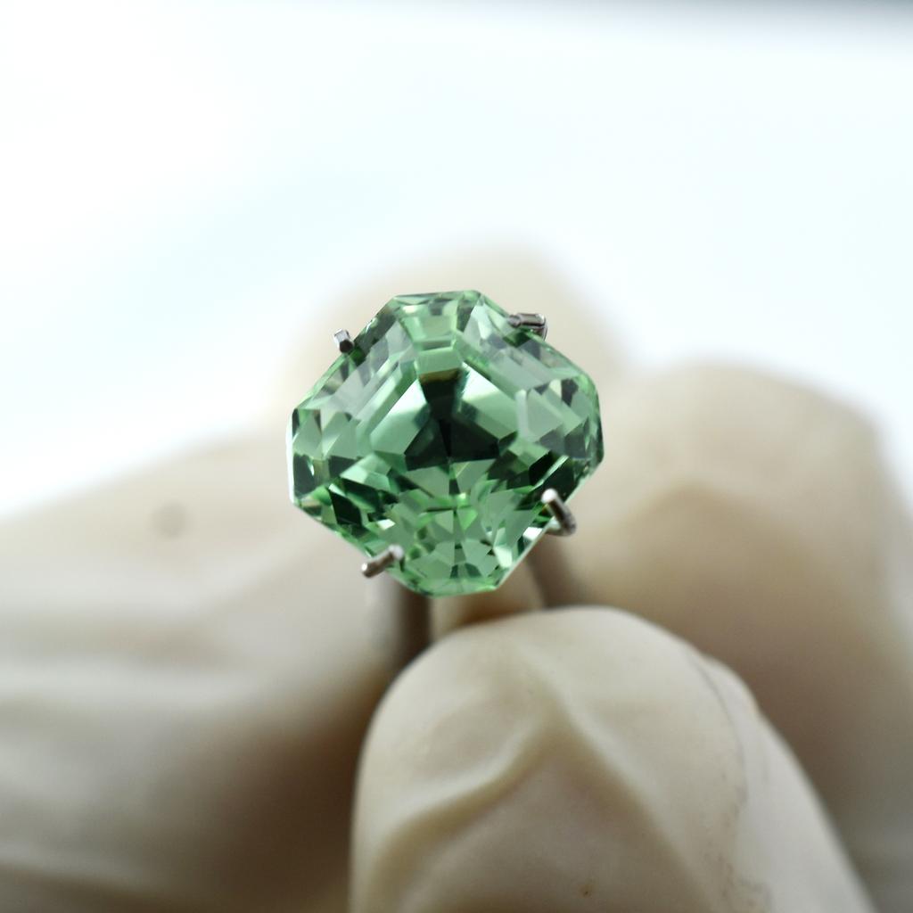 Natural Sapphire 3.85 Ct Bluish Green Square Rare Certified Loose Gemstone