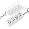 2pcs LED Keyboard Keychain Fidget Toys 4 Keys Keyboard Keycaps Fidget Toy Party Stress Relief Keyboard Cap
