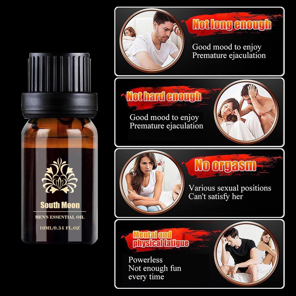 South Moon Men’s Essential Oil for Genital Massage and Care: Enhances Vitality, Moisturizes, and Promotes Health