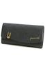 Framework Women's Genuine Leather Long Wallet, Black, FW-45002-10