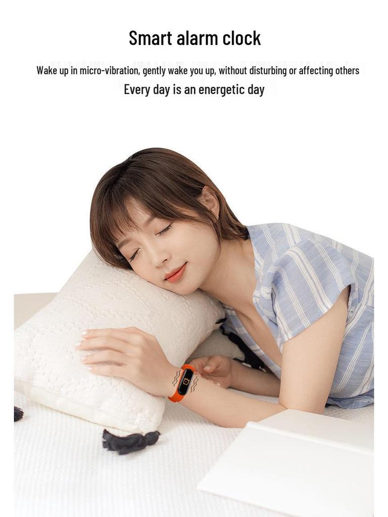 M6 Smart Bracelet: Heart Rate, Blood Pressure, Bluetooth, Pedometer, Music, Weather, Sleep Monitoring.