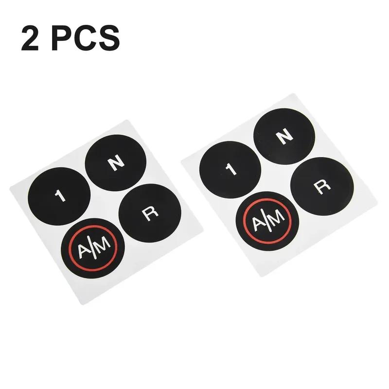2pcs Car Button Repair Decal Sticker Fits For FIAT 500 MTA GEARBOX WORN PEELING BUTTON REPAIR DECALS STICKERS