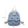 Mini Backpack Sweet Bowknot Printed Shoulder Bag Travel Cosmetic Storage Bag  Korean Ins Student Bookbags Casual Rucksack