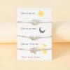 Stainless Steel for Sun Moon Star Bracelets Temperament Chain Couple Card Bracel