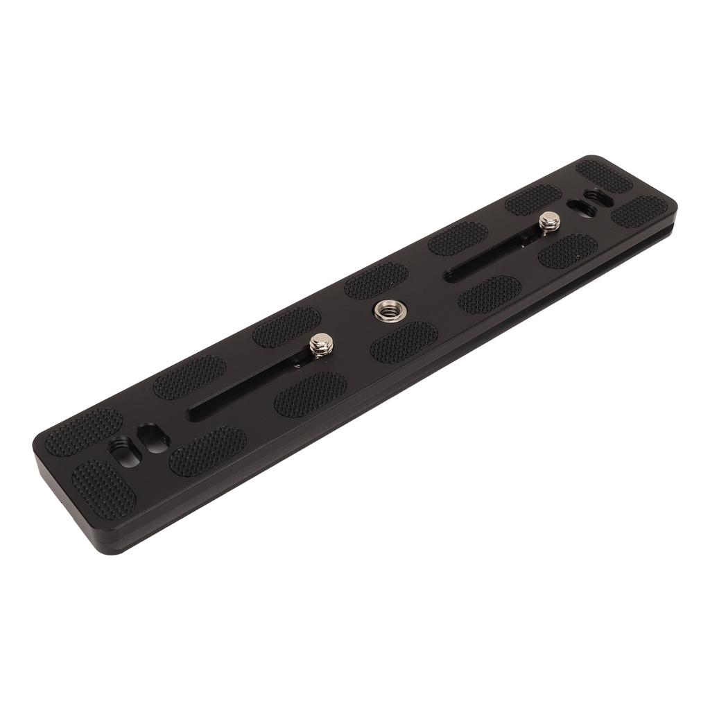 Camera Extended Quick Release Plate Rail Sliding Plate for Arca 1/4 Inch 3/8 Inch Threaded Hole Aluminum 200mm Camera QR Plate