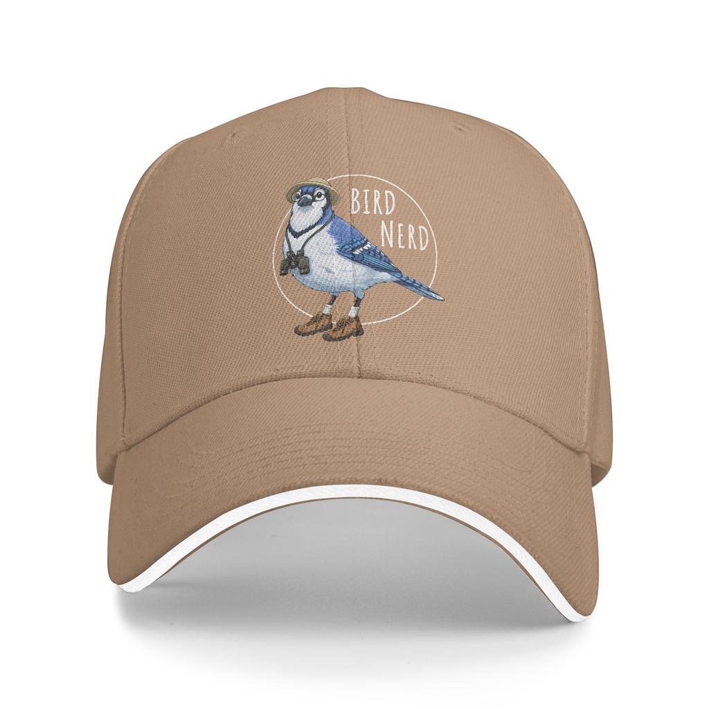 Bird Nerd Blue Jay Bird Watching Birding Lover Watcher Casual Baseball Cap Summer  Trucker Hat Hats Unisex Unisex Baseball Caps