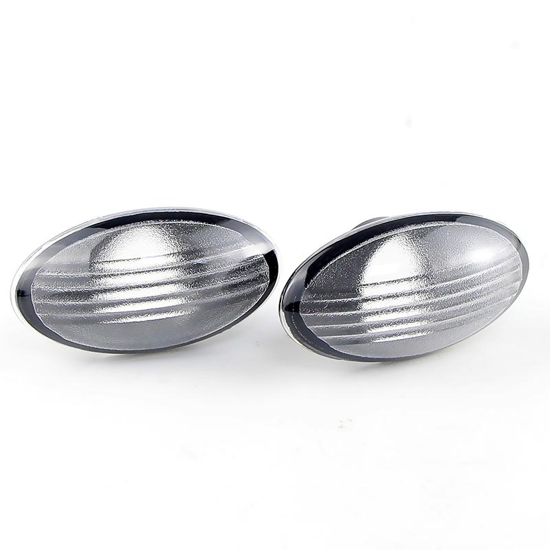 2PCS No Bulb Car Front Side Marker Turn Signal Lamp Housing Covers For Mini Cooper R50 2002-2006 R52 2004-2008 R53 2002-2006