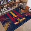 Custom Rug Red Bull Racing Pattern Print Name Text Soft Non‑Slip Floor Carpet for Home Indoor Decoration