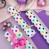 1 roll Rainbow Colorful Polka Dot Wrapping Paper-Mini Roll Gift Wrap for Birthdays, Holidays, Parties, Boys & Girls - 43 x 300cm
