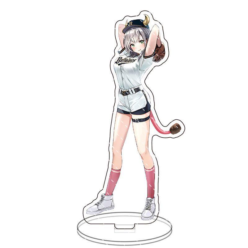 Stunning Hololive Anime Acrylic Stand Figure Ornament With Aqua Akai Shirakami Pekora Natsuiro Inugami Sakura