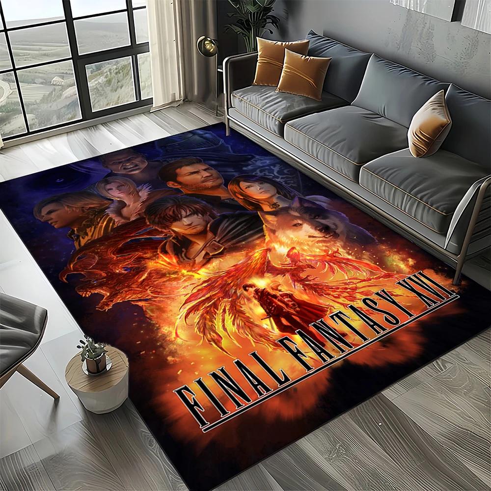 2025 New Style Cloud Tifa Aerith Final Fantasy Games Carpet Rug for Home Living Room Bedroom Sofa Doormat Non-slip Floor Mat