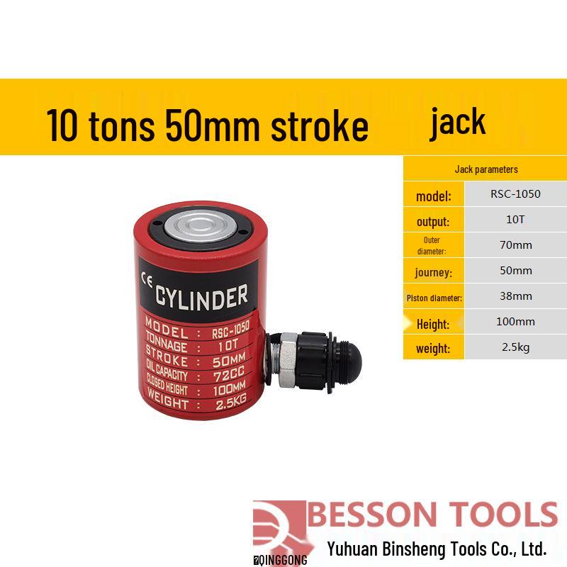 Ultra-thin Hydraulic Jack with Split Cylinder: Short, Long, or Extended Types – 10T, 20T, 30T, 50T, 100T, 200T
