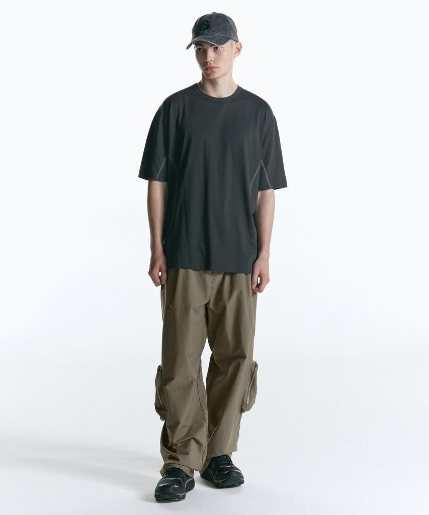 INSILENCE Adjustable Cargo Pants Ash Brown